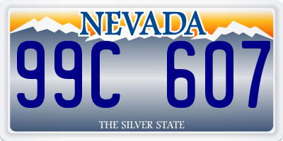 NV license plate 99C607