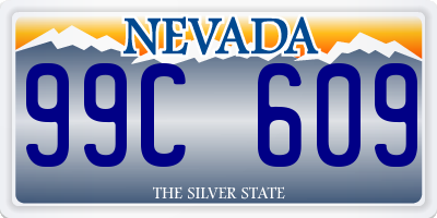 NV license plate 99C609