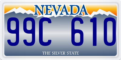 NV license plate 99C610