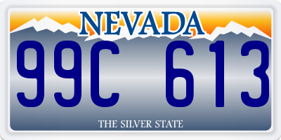 NV license plate 99C613