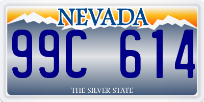 NV license plate 99C614