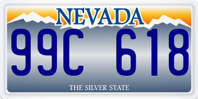 NV license plate 99C618