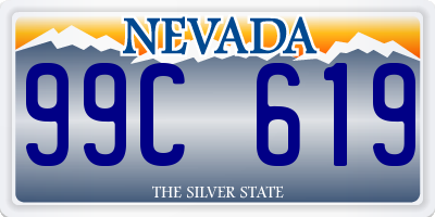 NV license plate 99C619