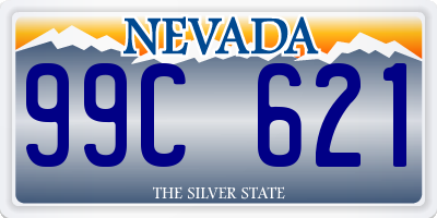 NV license plate 99C621