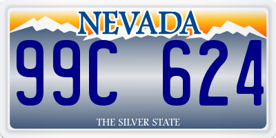 NV license plate 99C624