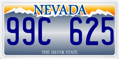 NV license plate 99C625