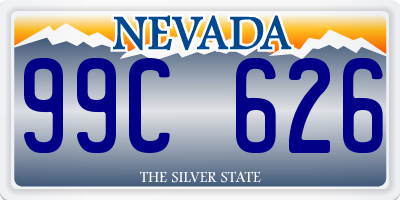 NV license plate 99C626