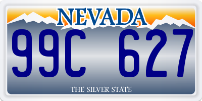 NV license plate 99C627