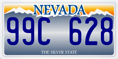 NV license plate 99C628