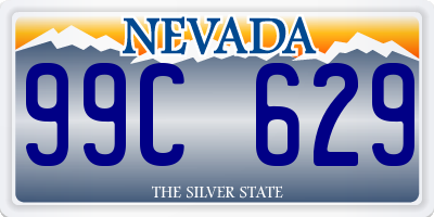 NV license plate 99C629