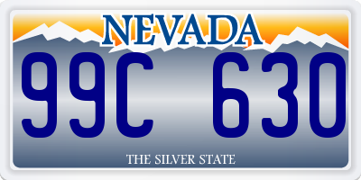 NV license plate 99C630