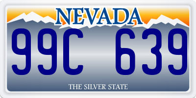 NV license plate 99C639