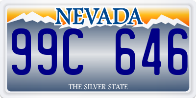 NV license plate 99C646