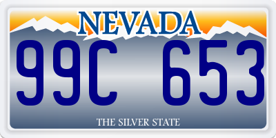 NV license plate 99C653