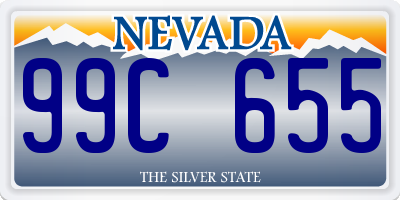 NV license plate 99C655