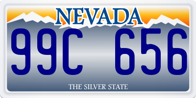 NV license plate 99C656