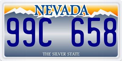 NV license plate 99C658