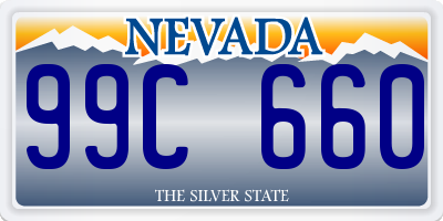 NV license plate 99C660