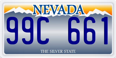 NV license plate 99C661