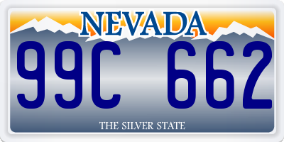 NV license plate 99C662