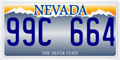 NV license plate 99C664