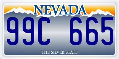 NV license plate 99C665