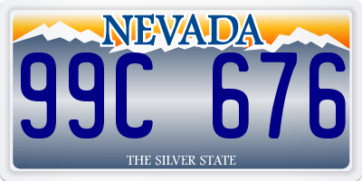 NV license plate 99C676