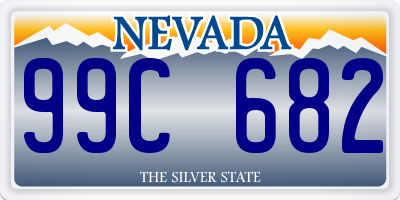 NV license plate 99C682