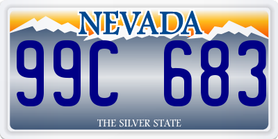 NV license plate 99C683