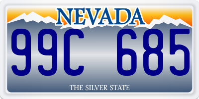 NV license plate 99C685