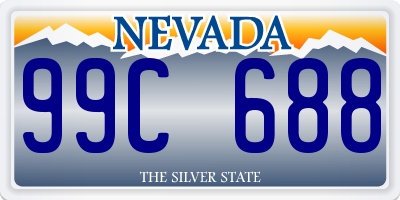 NV license plate 99C688