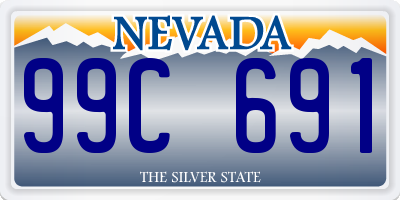 NV license plate 99C691