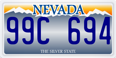 NV license plate 99C694