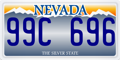 NV license plate 99C696