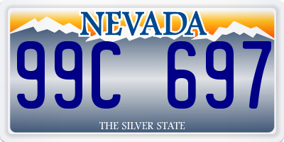 NV license plate 99C697