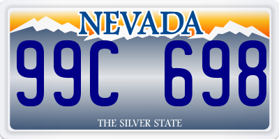 NV license plate 99C698