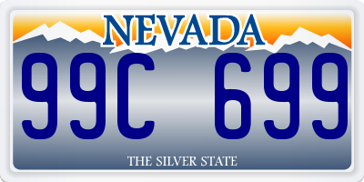 NV license plate 99C699