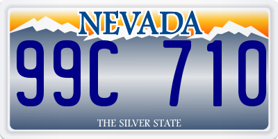 NV license plate 99C710