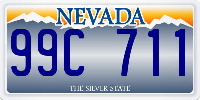 NV license plate 99C711