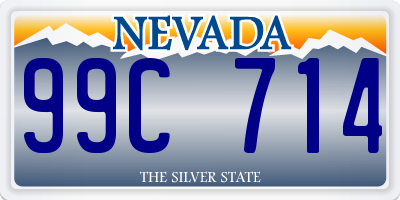 NV license plate 99C714
