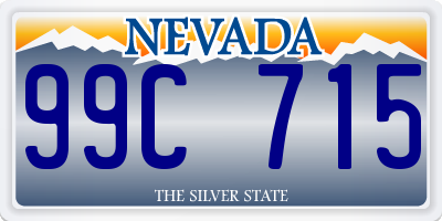 NV license plate 99C715