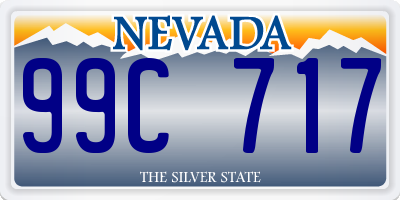 NV license plate 99C717