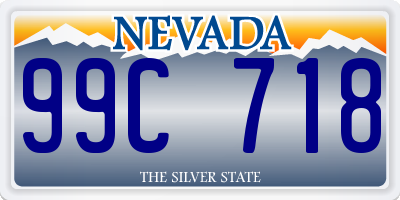 NV license plate 99C718