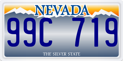 NV license plate 99C719