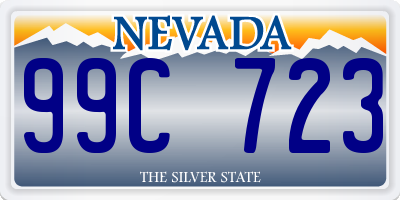 NV license plate 99C723