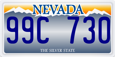 NV license plate 99C730
