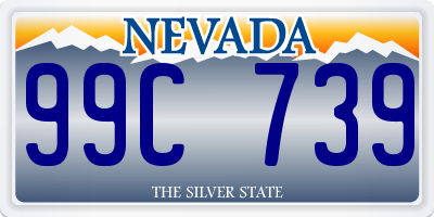 NV license plate 99C739