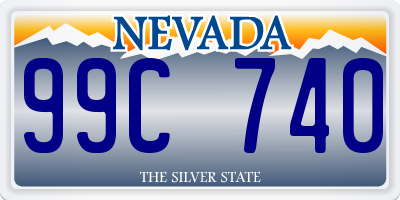 NV license plate 99C740