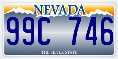 NV license plate 99C746
