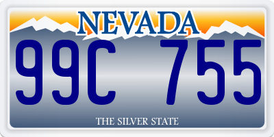 NV license plate 99C755